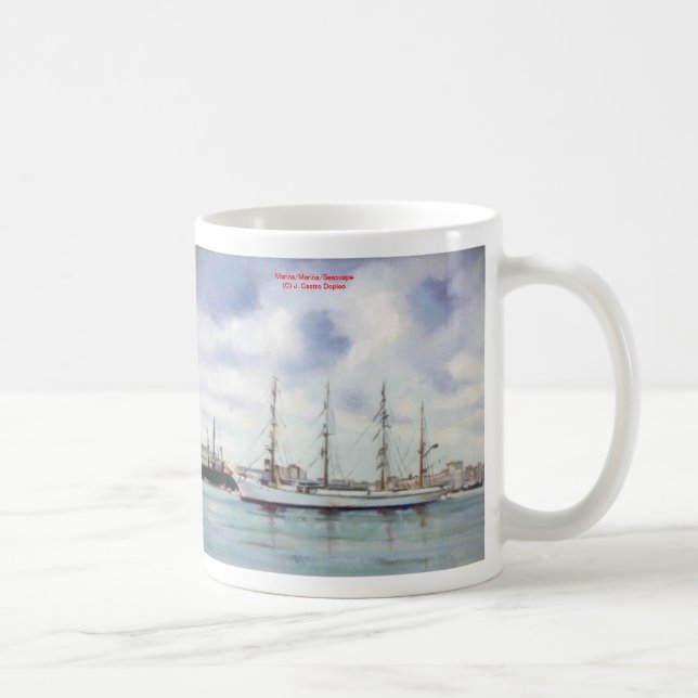 Es bemannt/bemannt/Seascape Kaffeetasse (Rechts)
