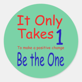 Es benötigt nur einen Aufkleber