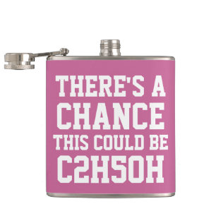 Es besteht die Möglichkeit, dass dies C2H5OH sein  Flachmann