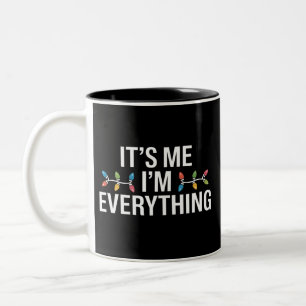 Es bin ich, ich bin alles Familie Weihnachten pass Zweifarbige Tasse