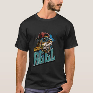 Es bleibt lustig cool Männer Angeln Fischer T-Shirt