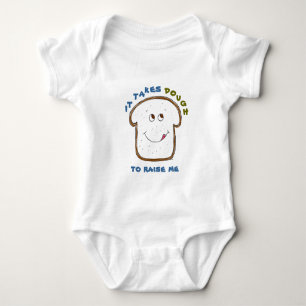 Es braucht Dough Baby Blau Grün Zeichnung Strampler