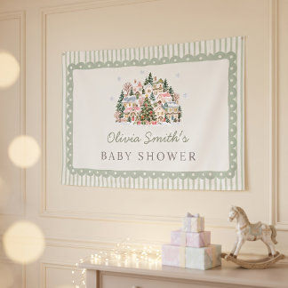 Es braucht ein Dorf Baby Shower Banner