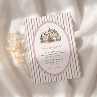 Es braucht ein Dorf Baby Shower Dankeskarte