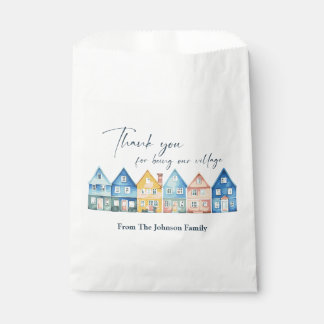 "Es braucht ein Dorf" Danke, Dusche Geschenktütchen