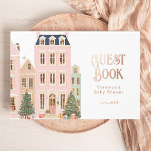 Es braucht ein Dorf Winter Mädchen Baby Shower Gästebuch