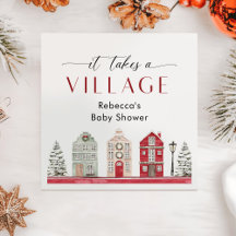 Es braucht ein Dorf Winter-Weihnachts-Baby-Party