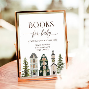 Es braucht ein Dorf Winterbücher für Baby Poster