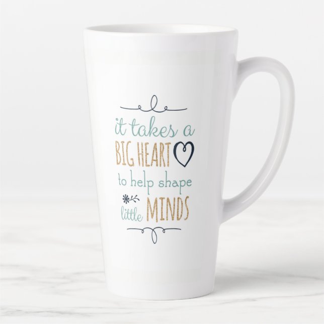 Es braucht ein großes Herz, um kleine Mindelschmer Milchtasse (Rechts)
