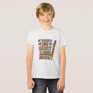Es braucht ein großes Herz, um kleine Mine zu lehr Tri-Blend Shirt