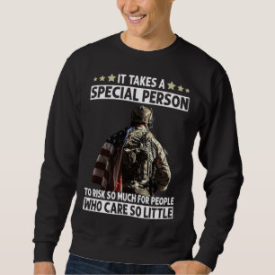 Es braucht eine besondere Person, um so viel Risik Sweatshirt