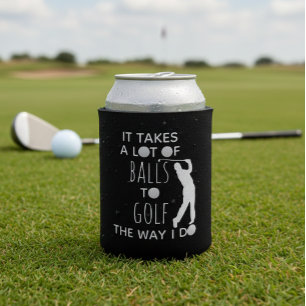 Es braucht eine Menge Mut, um so Golf zu spielen w Dosenkühler