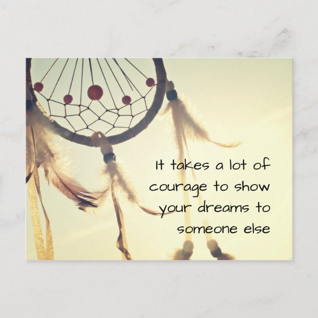 Es braucht Mut Postkarte (Vorderseite)