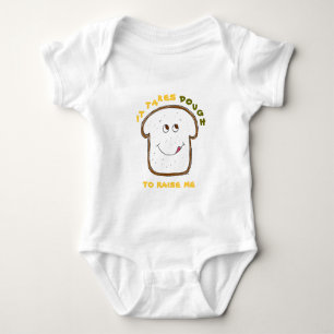 Es braucht trostgelgelbe grüne Grafik Baby Strampler