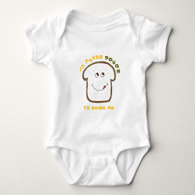 Es braucht trostgelgelbe grüne Grafik Baby Strampler (Vorderseite)