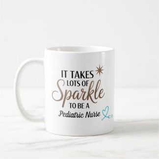 Es braucht viel Funkeln, um eine pädiatrische Kran Kaffeetasse