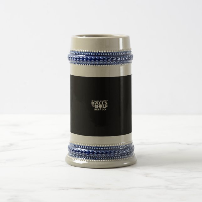 es braucht viel Kugeln zum Golf wie ich. Bierglas (Mittel)