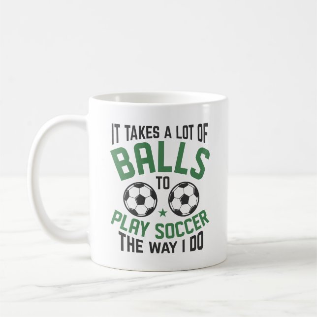 Es braucht viele Bälle Kaffeetasse (Links)