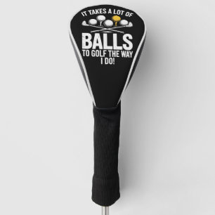 Es braucht viele Bälle, um Golf lustig Golf Golfen Headcover