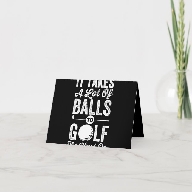 Es braucht viele Bälle, um so zu Golf zu spielen w (Vorderseite)