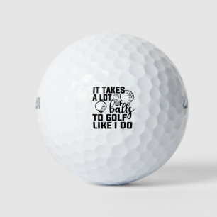 Es braucht viele Bälle zum Golf wie ich
