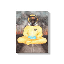 Es Burn Quarantine Yoga Hazmat Anzug Canva beobach