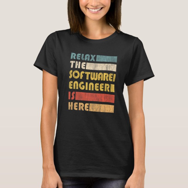 Es Coding Relax Software-Entwickler T-Shirt (Vorderseite)