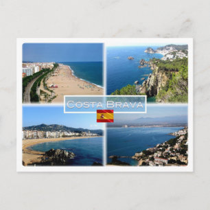 ES Costa Brava - Calella Beach - Tossa de Mar - Postkarte
