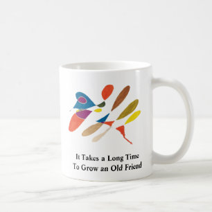 Es dauert lange, einen alten Friend-Kaffee zu züc Kaffeetasse