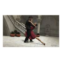 Es dauert zwei bis zwei Tango Foto Print