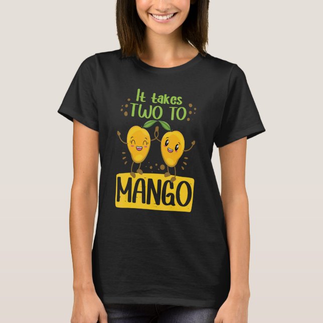 Es dauert zwei Mango Frauen Mangos Liebe T-Shirt (Vorderseite)