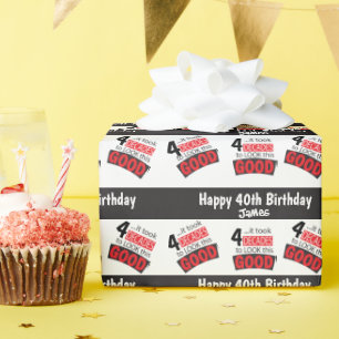 Es dauerte zehn Jahrzehnte, um dieses Gute zu sehe Geschenkpapier