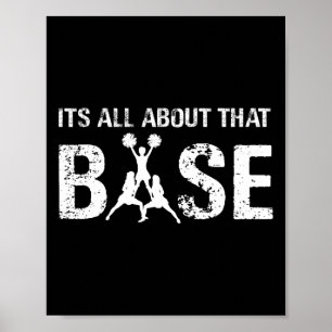 Es dreht sich alles um die Base Cheerleading Team Poster