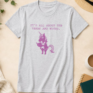 Es dreht sich alles um die Verben und Substantive  T-Shirt
