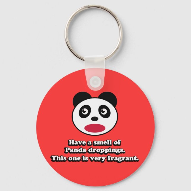 Es duftet nach Panda Schlüsselanhänger (Vorderseite)