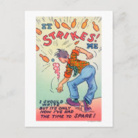 Es fällt mir auf, Cartoon Mann Bowling