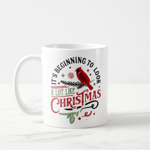 Es fängt an, viel wie Weihnachten auszusehen Kaffeetasse