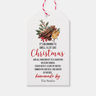 Es fängt an, wie Weihnachtspotpourri zu riechen Geschenkanhänger