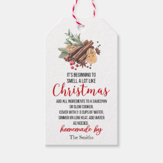 Es fängt an, wie Weihnachtspotpourri zu riechen Geschenkanhänger