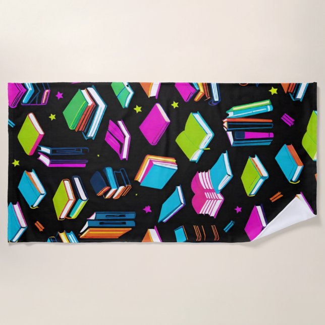 Es farbenfroh zu buchen strandtuch (Vorderseite)