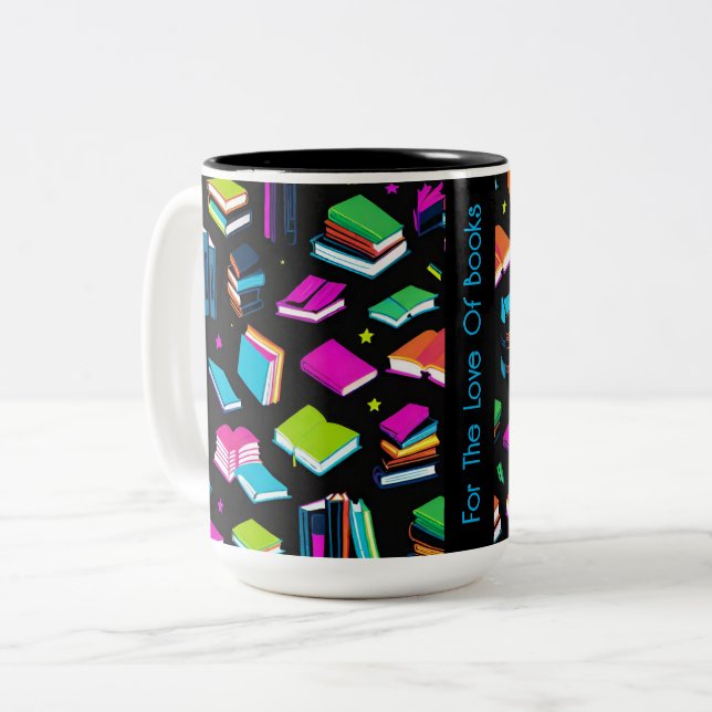 Es farbenfroh zu buchen zweifarbige tasse (Vorderseite Links)