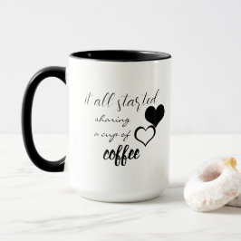 Es fing alles an, eine Tasse Kaffee zu teilen