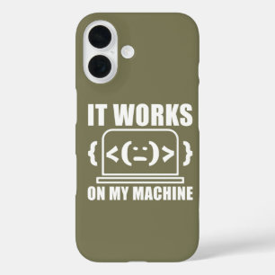 Es funktioniert auf meinem Rechner Lustiger Coder iPhone 16 Hülle