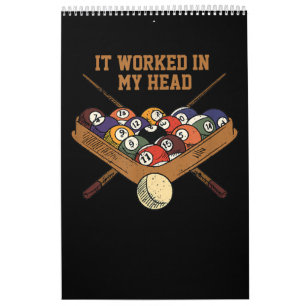 Es funktionierte in meinem Kopf Billard Geschenk 8 Kalender