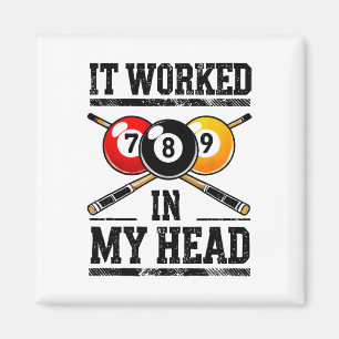 Es funktionierte in meinem Kopf Billard Pool Fan u Magnet