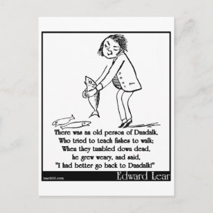 Es gab eine alte Person in Dundalk Postkarte