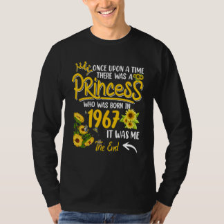 Es gab eine Prinzessin Geboren im Jahr 1967 Sonnen T-Shirt