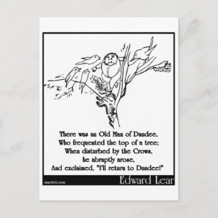 Es gab einen alten Mann von Dundee Postkarte