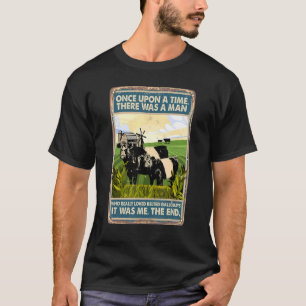 Es gab einmal eine männliche Kuh gepolsterte Gallo T-Shirt