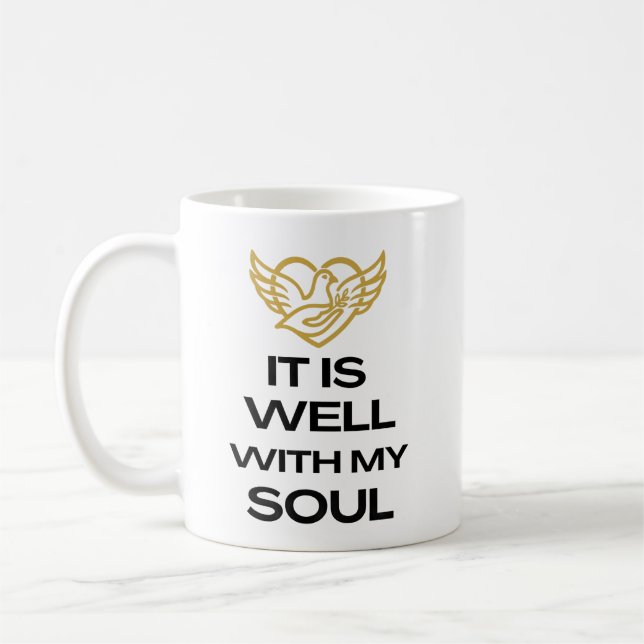 Es geht meiner Seele gut - Kaffeetasse (Links)